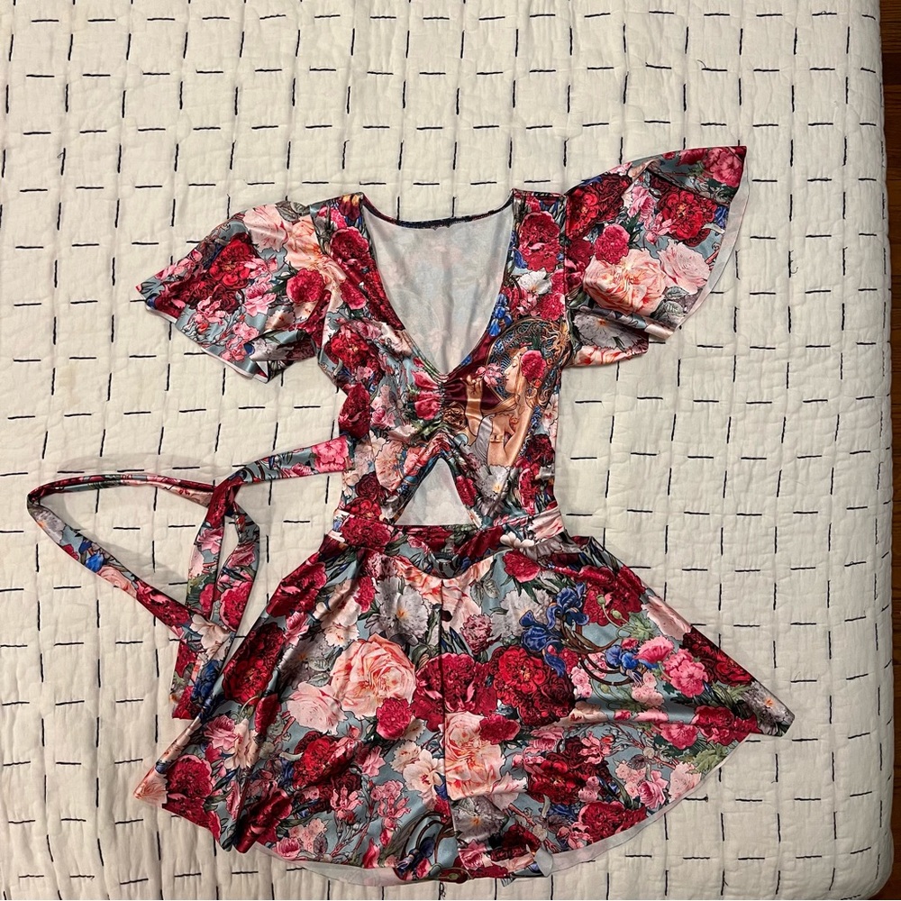 BNWT Fragrance of Violets Rio Playsuit XS